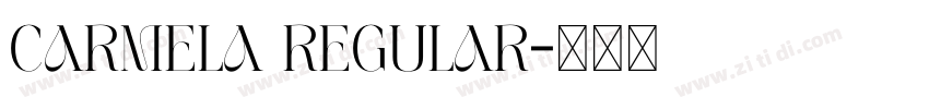 carmela regular字体转换